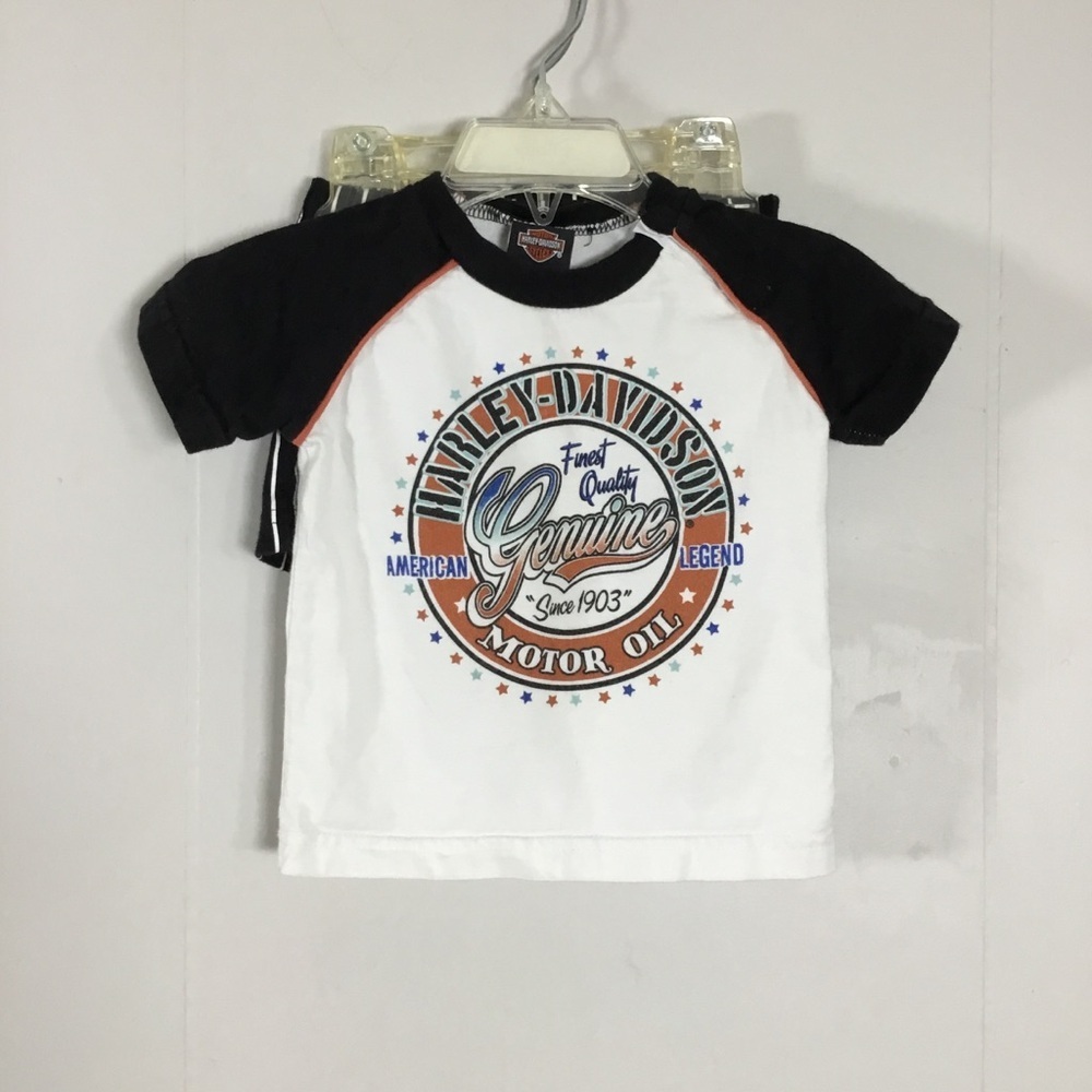 Harley Davidson Baby Boy 12  Months  Short Sleeve Shorts Shirt Outfit
